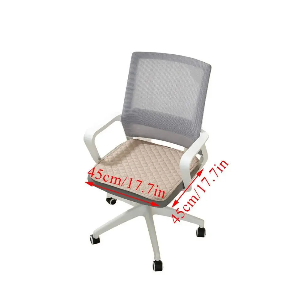 미끄럼 방지 방수 시트 쿠션, 부드러운 폴리에스터 의자 패드, 사각형 먼지 방지