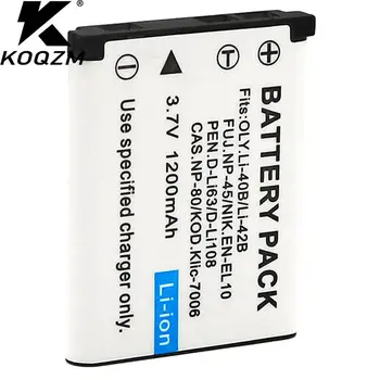 Batteria Al Litio ricaricabile 3.7V 1200mAh Li-40B Li 40B Li-42B Li 42B Batteria Per NP-45 NP 45 NP 45A 45B 45S EN-EL10 1Pcs