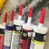 2pcs Caulk Cap Glass Glue Tip Sealing Cap Barrel Glue Mouth Protective Cover For Sealing And Preserving Leakproof Sleeve 6