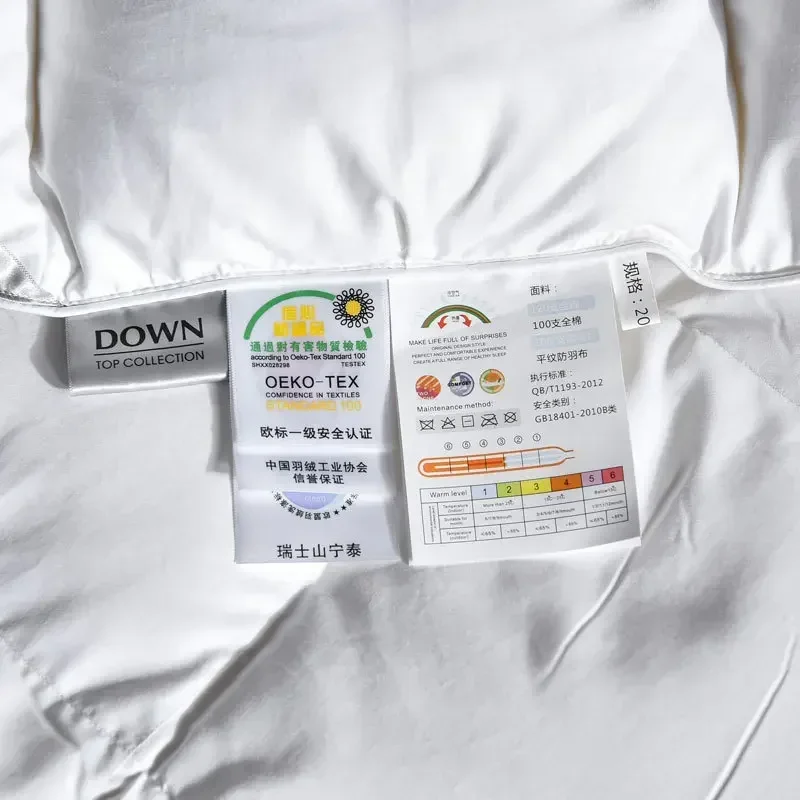 Down duvet 95 white goose down five-star hotel warm double single duvet core goose down duvet 3 Down duvet 95 white goose down five-star hotel warm double single duvet core goose down duvet 3