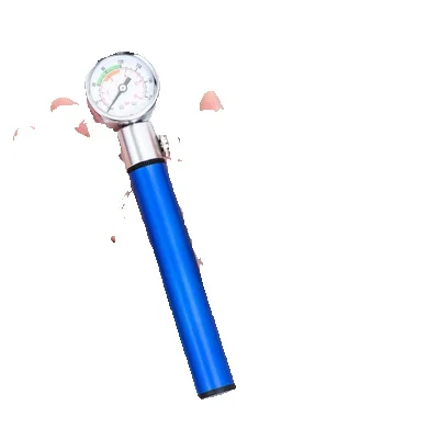 Bicicletta con orologio, mini gonfiatore in lega di alluminio, bici da strada di montagna, piccolo gonfiatore rapido portatile da basket_voghion.com