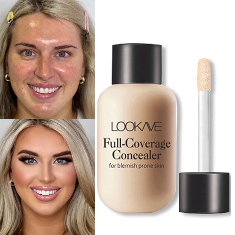 Foundation Wasserdichter flüssiger Concealer Creme Matte Base Primer Feuchtigkeitsspendender Concealer Isolation Contour Fa_voghion.com