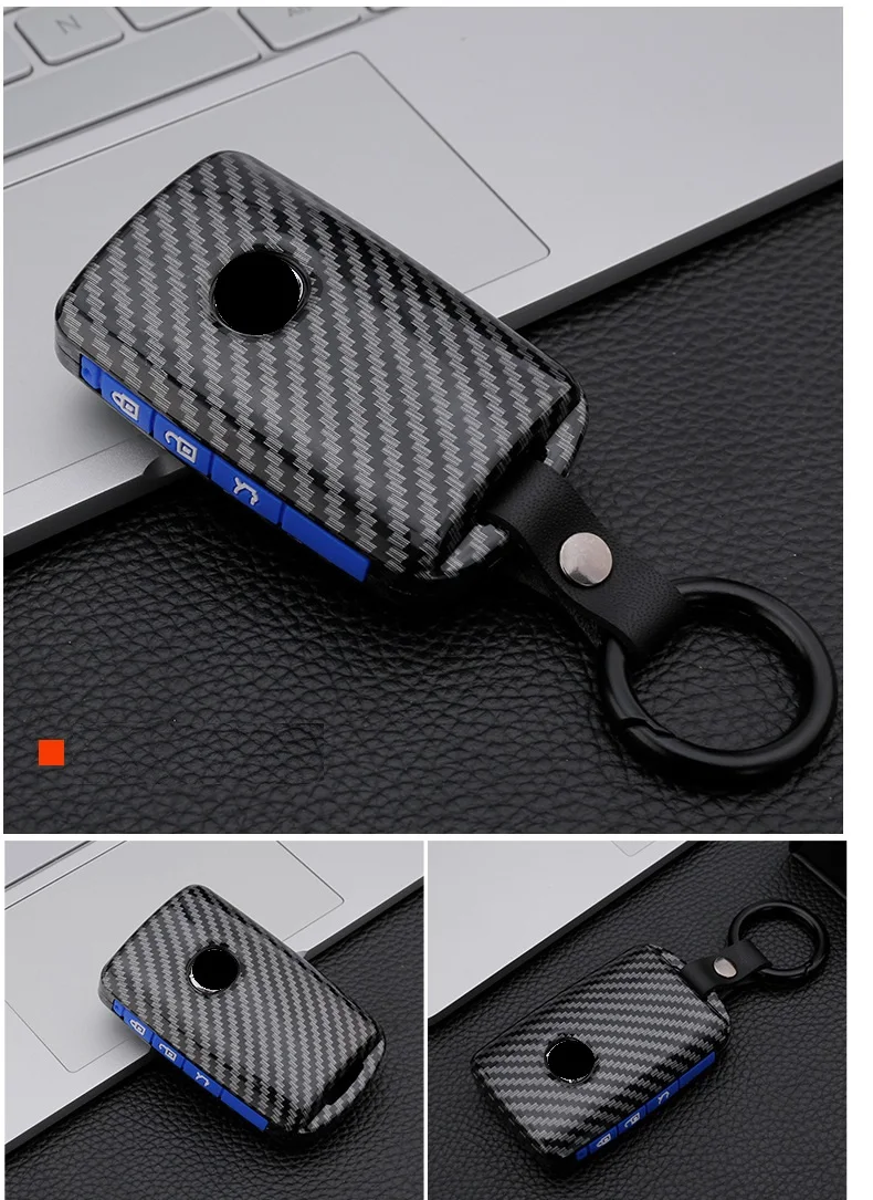 Custodia per chiave auto in fibra di carbonio Silicone per Mazda 3 Alexa CX-30 CX30 CX5 CX 5 CX-5 CX8 CX9 CX4 2019 2020 accessori portachiavi - S0cb6711afb9b43f3a36ae84ff1d6781cZ