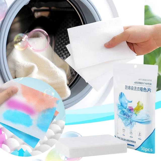 50 Sheets Color Catcher Sheets for Laundry Maintains Clothes Original Colors  Color Guard Sheets Washing Piece