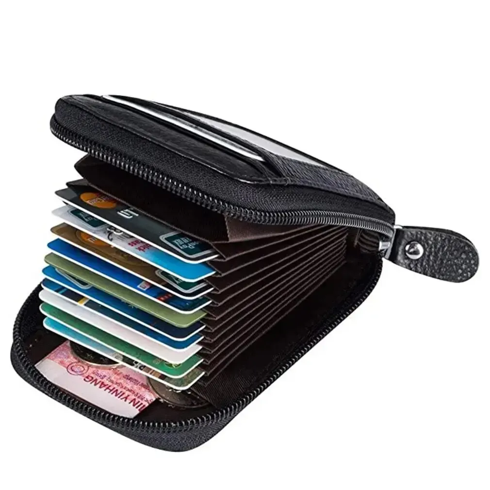 Korean Edition Portable Womens Card Bag with Zipper