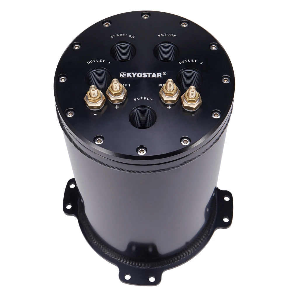 

2.8 L Fuel Surge Tank For Twin 40 mm Pumps 8AN O-Ring Ports