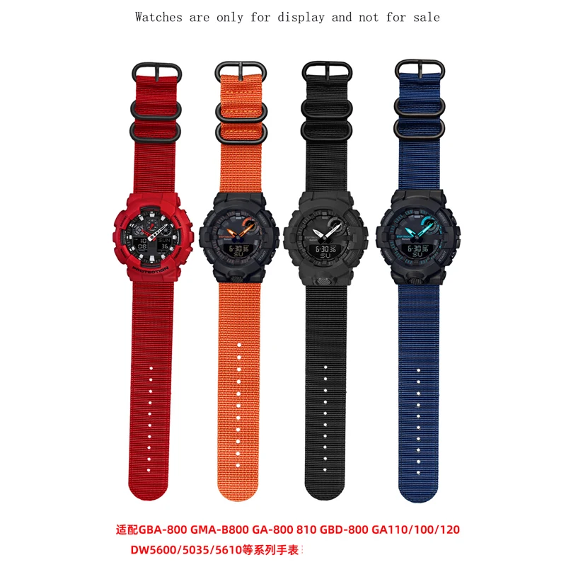 Cinturino In Nylon Modificato Per G-Shock Casio Ga-110 Gba-800 Gma-B800 Cinturino In Nylon Serie Ga800/810 Per Uomo