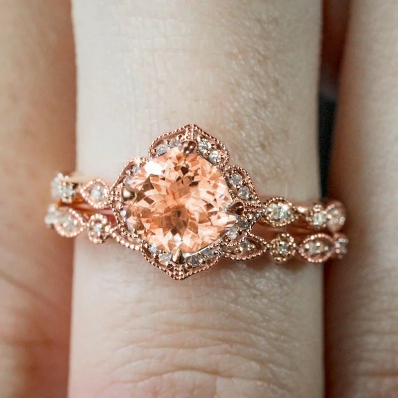 【国内発送】3ペタル CZダイヤ 花びら リング/18KGV or SV925 Amazon.com: 2Ct 925 Sterling Silver Cubic Zirconia 3 Stone