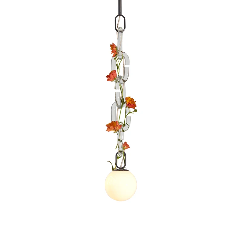 LED Artistic Colorized Chain Of Fate White Bubble Chandelier Lustre Hanging Lamps Suspension Luminaire Lampen For Dinning Room