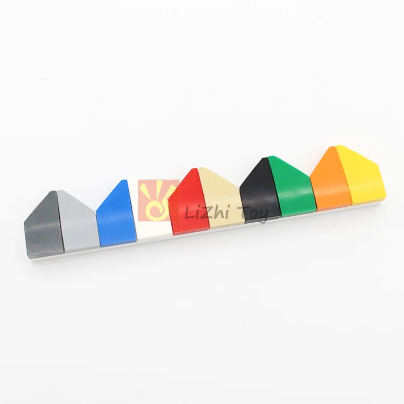 50pcs MOC Tile Parts Wedge 2x1x2/3 Left Right 29120 29119 Building Brick Blocks Accessory Compatible with Classic Piece Toys 50pcs moc tile parts wedge 2x1x2 3 left right 29120 29119 building brick blocks accessory compatible with classic piece toys