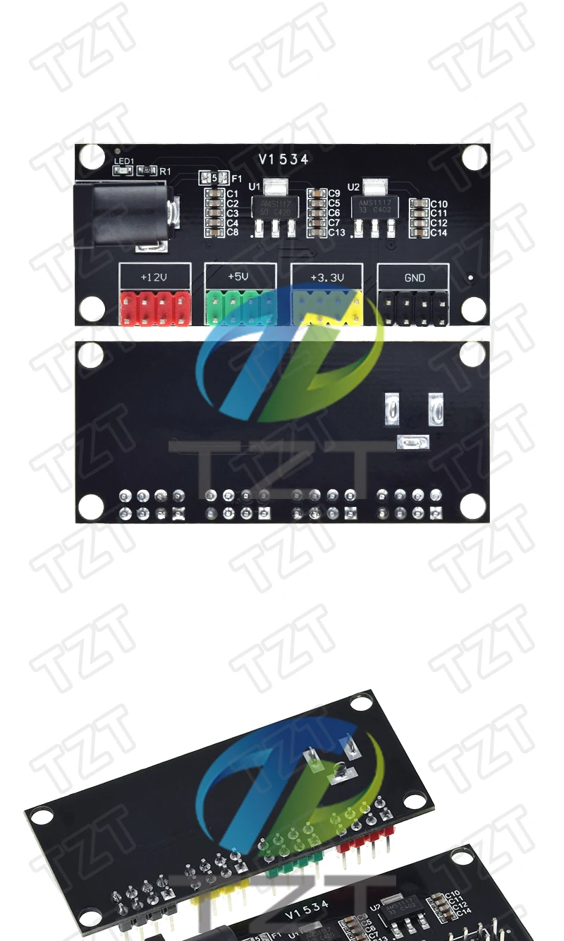 1/3 Stück Stromversorgungsmodul 3,3V 5V 12V Mehrfach-Ausgangsspannungswandlermodul DC-DC 12V zu 3,3V 5V 12V – Detail 3