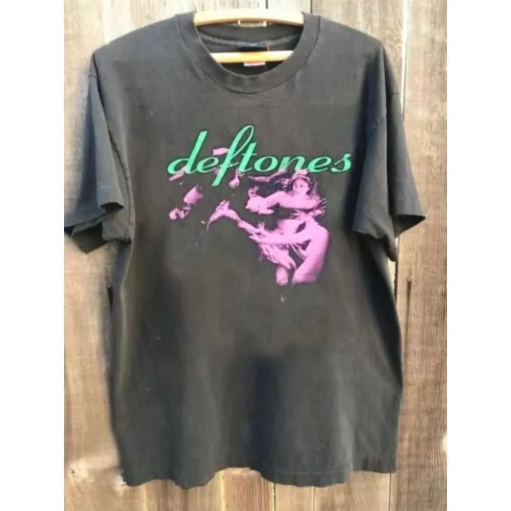 Deftones Around The Fur Men Women Printed T-Shirt Black Band Unisex Cotton Summer Street Harajuku T Shirts 3
