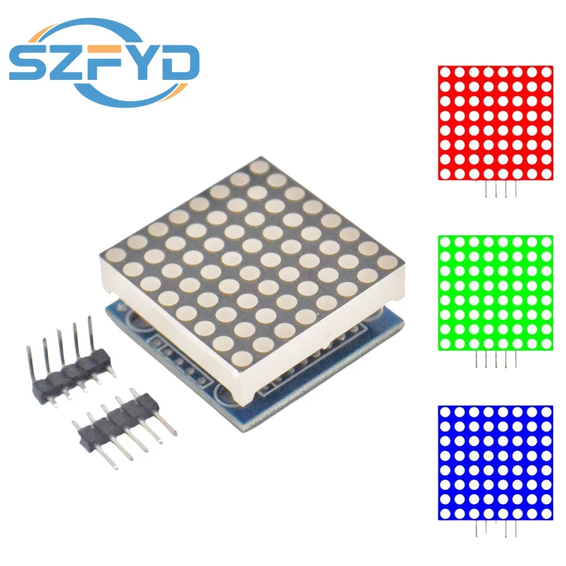 MAX7219 도트 매트릭스 모듈 제어 모듈 마이크로 컨트롤러 제어 드라이버 DIY 키트 MCU LED 모듈 디스플레이 모듈