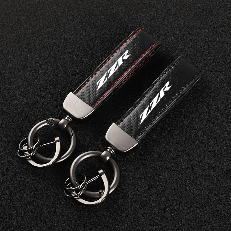 

High-Grade Carbon Fiber Motorcycle Keychain Holder Keyring for KAWASAKI ZZR600 ZZR400 ZZR1100 ZZR 400 accessories