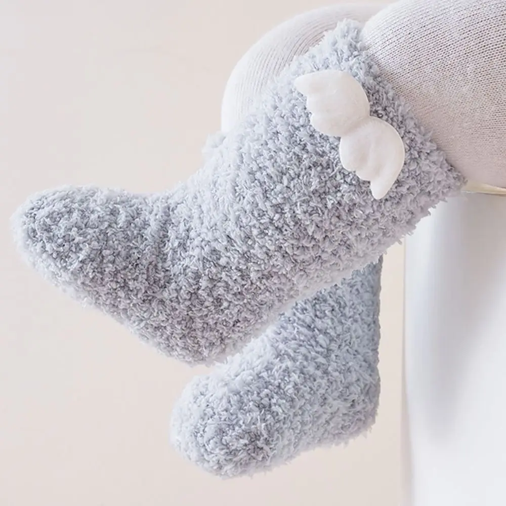 New Coral Fleece Baby Socks Shoes Soft Warm Toddler Shoes Anti Slip Warm Walking Shoes Winter