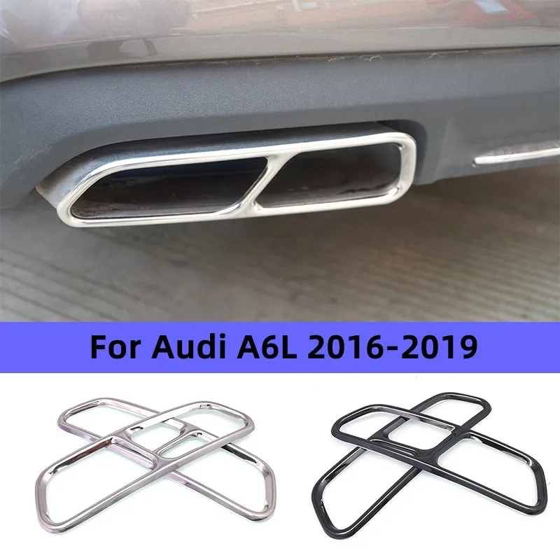 

Декоративная наклейка на глушитель выхлопной трубы для Audi A6 2016-2019