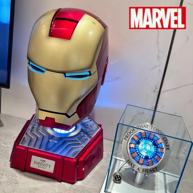 

The Avengers 1/1 Iron Man Mk5 Helmet Wearable And Transformable Voice-activated Electric Opening Closing Collection Decora Boy