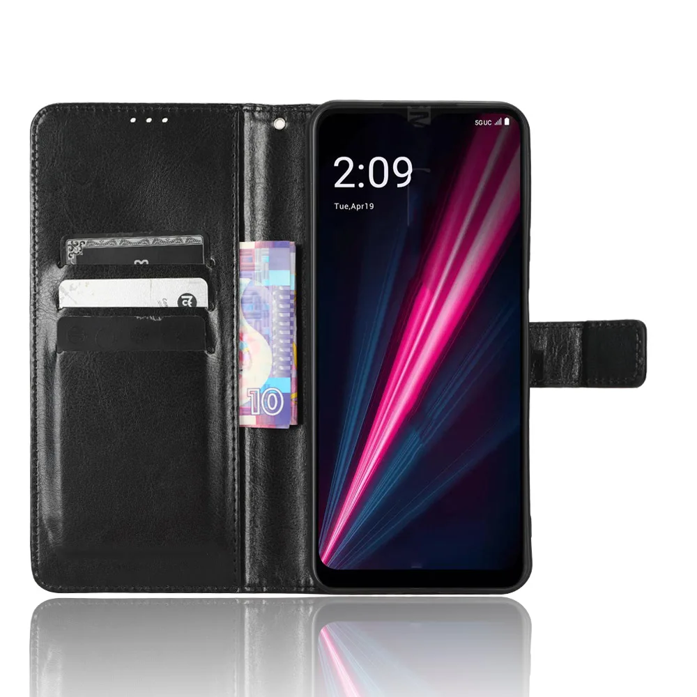 Portafoglio moda custodia in pelle PU per T-Mobile T Phone Pro 5G Flip Cover posteriore protettiva per telefono T Phone 5 G/T Phone Pro 5G - Image 3