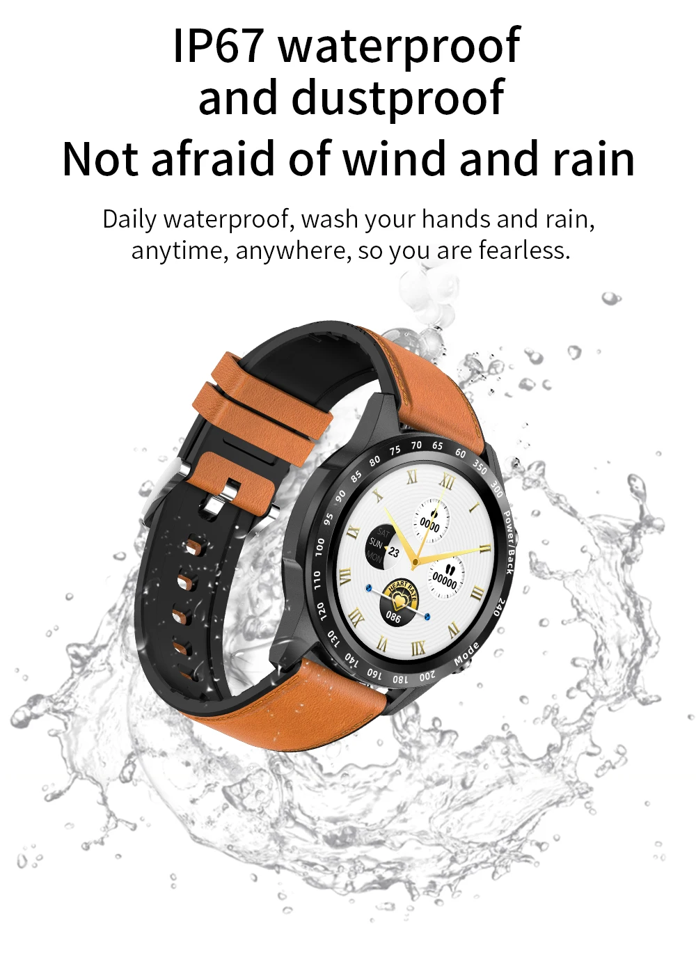 2022 Men Smart Watch Heart Rate Blood Pressure IP67 Waterproof Sports Fitness Luxury Watch Bluetooth Call Smartwatch Music Clock