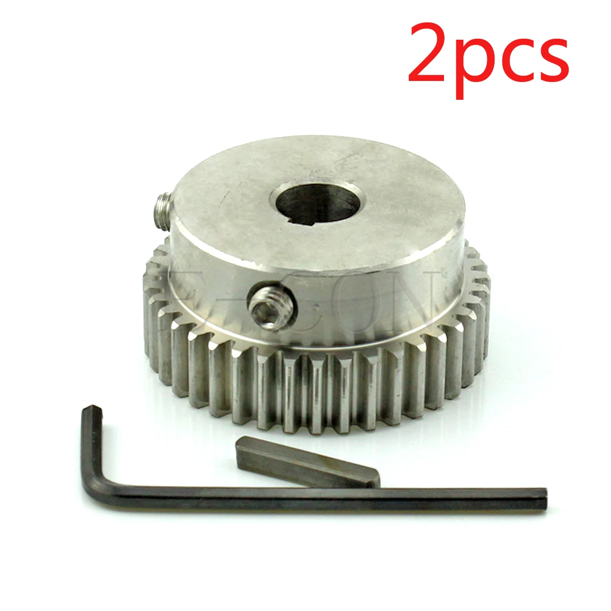 

2pcs 1 Module Stainless Spur Gear 1M-42T 42 Teeth Bore 12mm/14mm/15mm Teeth Width 10mm Motor Gear Wheel With Steps With Keyway