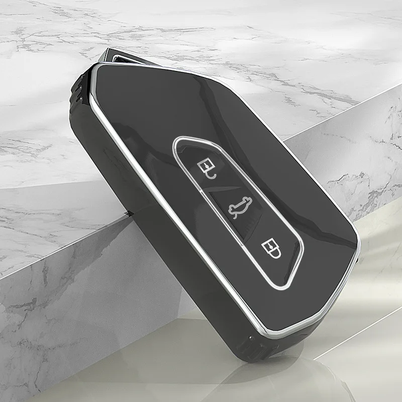 Key Case Key Case Cover TPU Car Key Case Cover For VW Volkswagen Golf 8 MK8 ID.3 ID.4 Cupra Skoda Octavia A8 SEAT Leon MK4 Formentor Tarraco