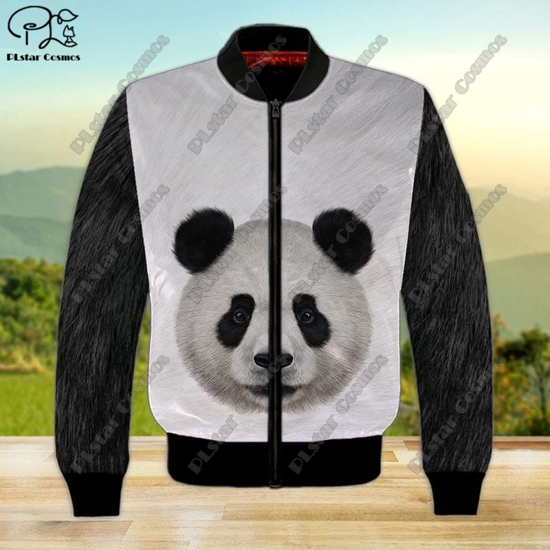 3D printing new animal series love panda art unisex clothing fun casual hoodie/sweatshirt/zipper/jacket/T-shirt X-3