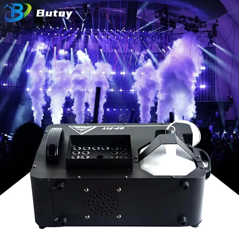 1500W LED gas column smoke machine bar nightclub wedding stage performanc small atmosphere equipment smoke fog column machine 3