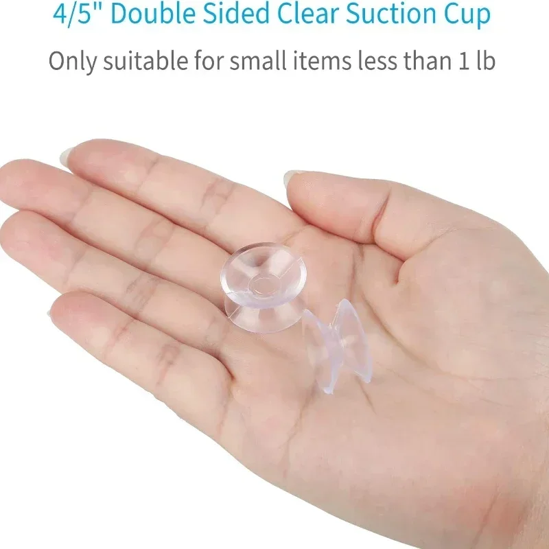 5/20PCS Double Sided Plastic Suction Cup Vacuum Non-slip Clear Sucker Pad for Glass Car Window Table Top Spacer DIY Soap Holder