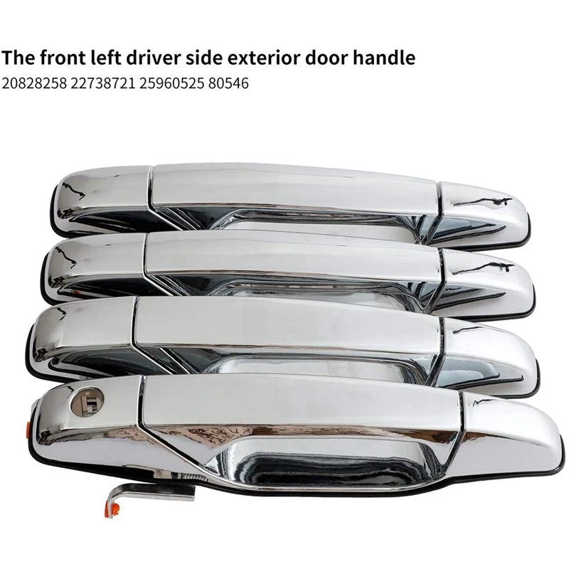 

1 Set Exterior Door Handle For Cadillac Chevy Silverado GMC Sierra Yukon Spare Parts 22738721 15915659 22738722 15915660