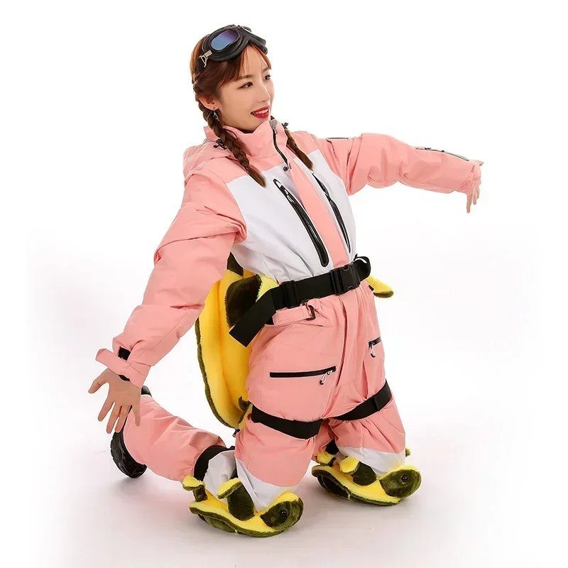 Adult Children Ski Equipment Turtle Snowboard Protection Ski Snowboard Hip Protection Cute Cartoon Hip Knee Pad Pain Relief