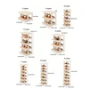 9-Layer Doorway Shoes Organizer Space-saving Narrow Shoe Storage Rack Wall Corner Stackable Plastic Shoes Rack Bedroom Furniture 6