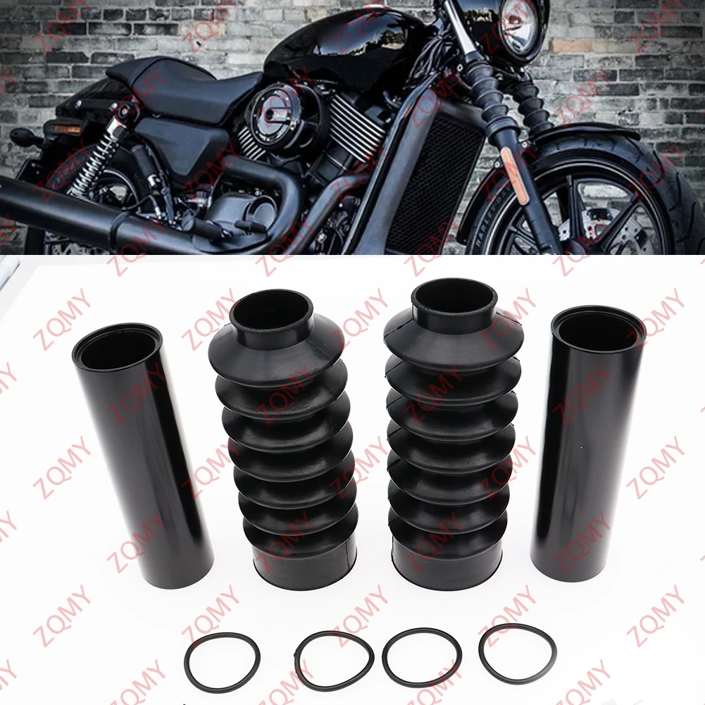 

Motorbike Front Fork Cover Gaitors Boot Upper Fork Cap Kit For Harley-Davidson XL 1200X 1200C 2011-2017