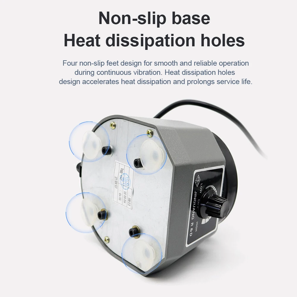 Dental Vibrating Plate Vibrating Table High Power Dental Vibrator 4" Small Size Round Plaster Oscillator Non-Slip Lab Vibrator 3