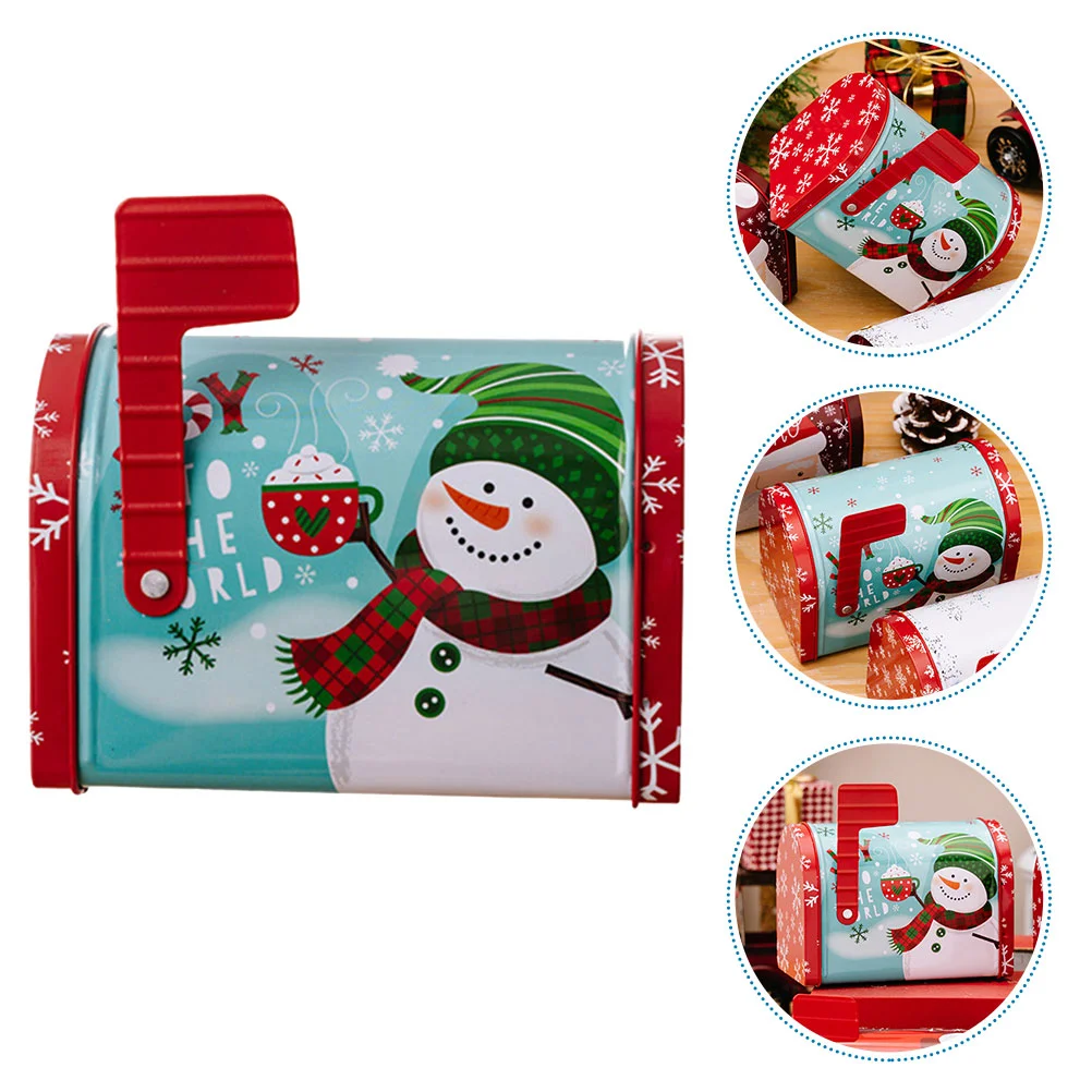 

Christmas Tin Box Cookie with Lid Candy Storage Holder Tins Lids Containers Tinplate Sweet Gift Boxes