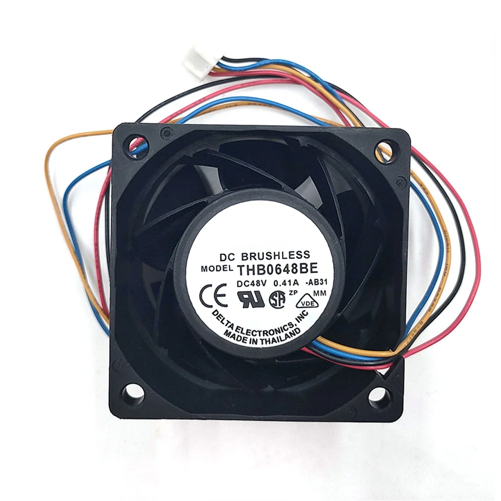 

New Original THB0648BE 6038 60mm 60*60*38mm 48V 0.41A 4 Wire PWM Server Cooling Fan