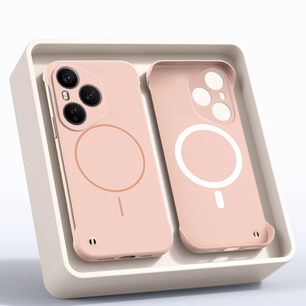 Ultra Slim Frameless Magnetic Shockproof Matte Armor Case