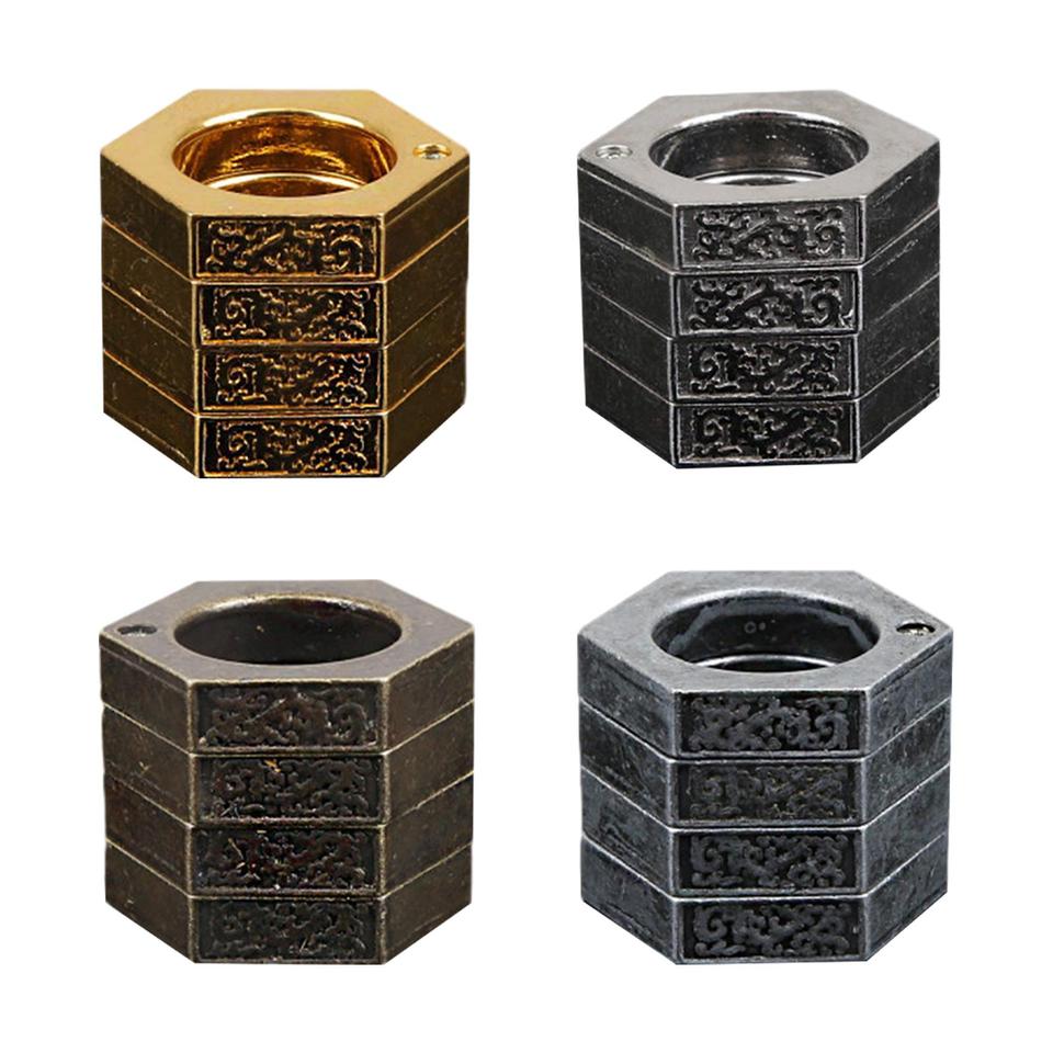 Geometric hexagon ring, wear-resistant, simpler, more portable, strong