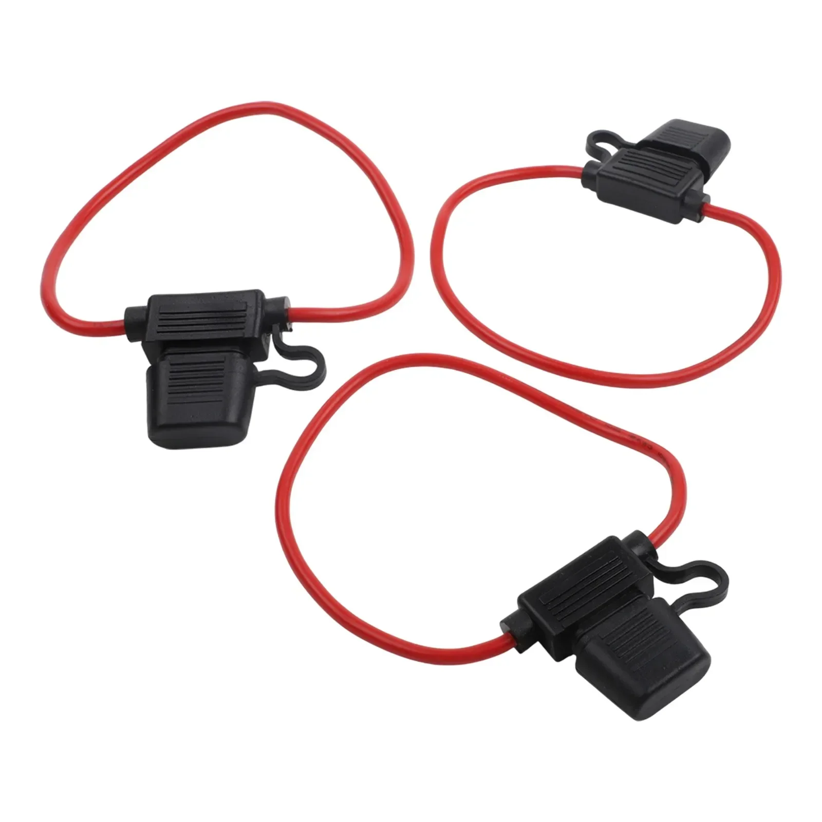 10pcs Waterproof 5-32V Auto Fuse Holder 12AWG Car Blade Fuse 30A Extractor 5-32V Waterproof Holder Block Tap