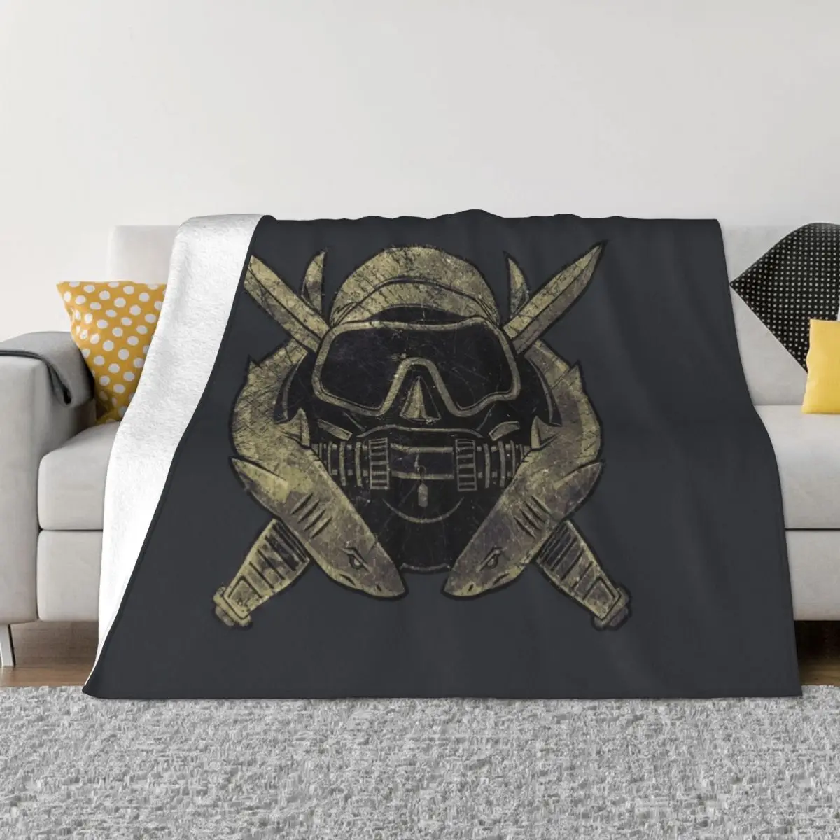 

USA Combat Diver V02 Throw Blanket Decorative Throw Decorative Beds Soft Sofa Throw Blankets