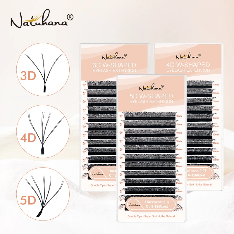 Double Tips Eyelashe Extensions Automatic Flowering Premade Lashes Eye Makeup Tools