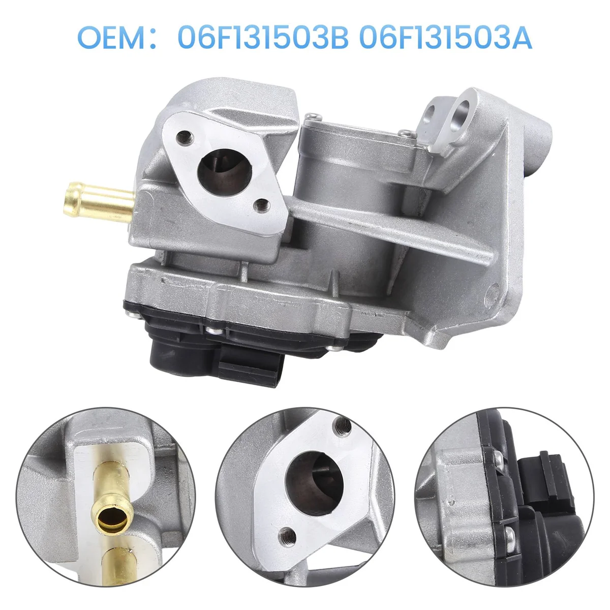 

06F131503B 06F131503A EGR Electronic Solenoid Valve for Audi A3 Seat Leon Altea Skoda Octavia VW Golf Jetta Passat B6