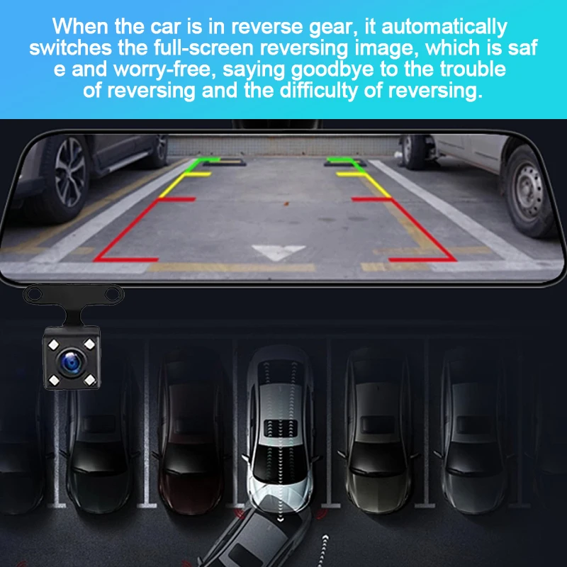 HD Car Rear View Camera 5 Pin Night Vision Reversing Auto Parking Camera Waterproof 4 LED Video Camera For Car Accessories