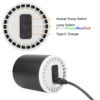 Electric Hookah Pump with 1300 mAh Rechargeable Battery Led Light Mini Portable Charcoal Coal Shisha Starter Helper 16 Colors 4