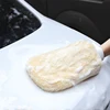 1/2Pcs Microfiber Car Wash Gloves Soft Thickened Wool Plush Car Cleaning Mitt Double-faced Glove Car Detailing Cleaning Tools 1