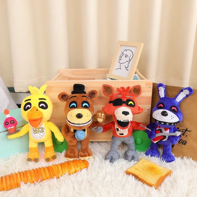 Five Night At Freddy Fnaf Cute Plush Toys Bambola Da Gioco 18Cm Bonnie Bear Foxy Cartoon Bambole Ripiene Freddy Toys For Children Gifts