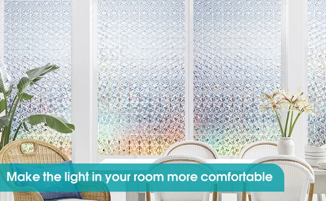 Pellicola Per Vetri Smerigliata NINETREX - Privacy E Anti-UV | Adesiva Senza Colla, 44.5x400 Cm | Per Casa E Ufficio - Foto 12