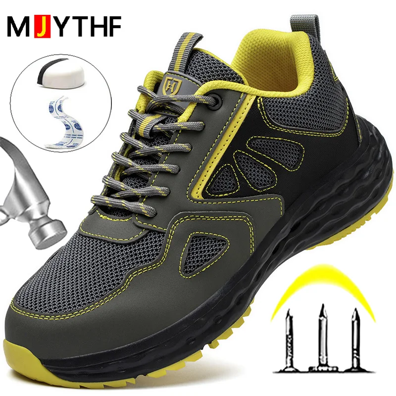 

Insulated 6KV Shoes Men Work Sneakers Composite Toe Anti-smash Safety Shoes Men Puncture-Proof work Boots Indestructible Shoes