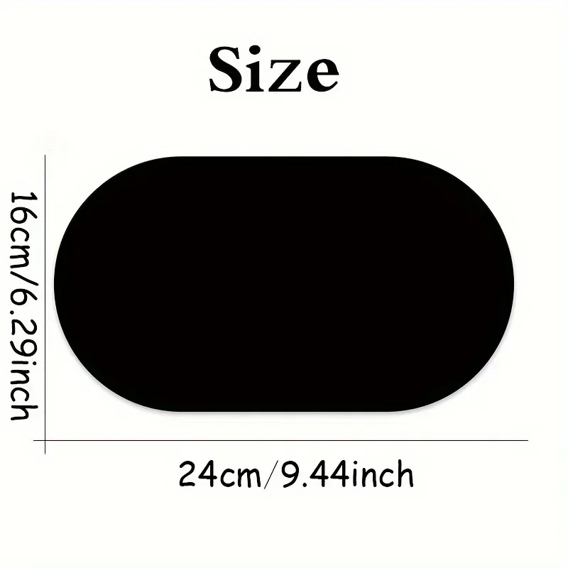 Oval Mini Mouse Pad with Non-Slip Rubber Base Waterproof Compact Mouse Mat for Laptop Computer Wireless Keyboard Tray
