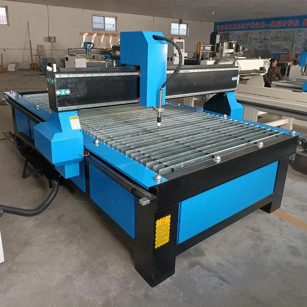 China Metal Plasma Cnc Cutting Machine With Torch Height Controller 1212 1325 1530 Pipe Cnc Plasma Cutting Machine Metal Cutter 2