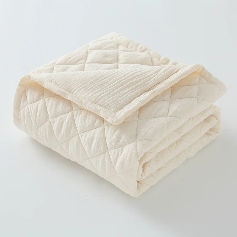 Baby Quilt Spring Cotton Soft Skin-friendly Breathable Baby Sleeping Cover Blanket Outdoor Stroller Warm Mat Cartoon Kid Bedding